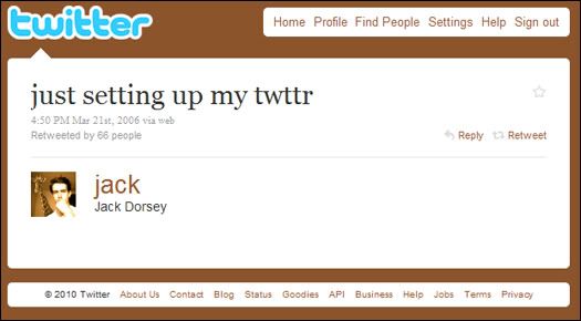 primeiro tweet da história