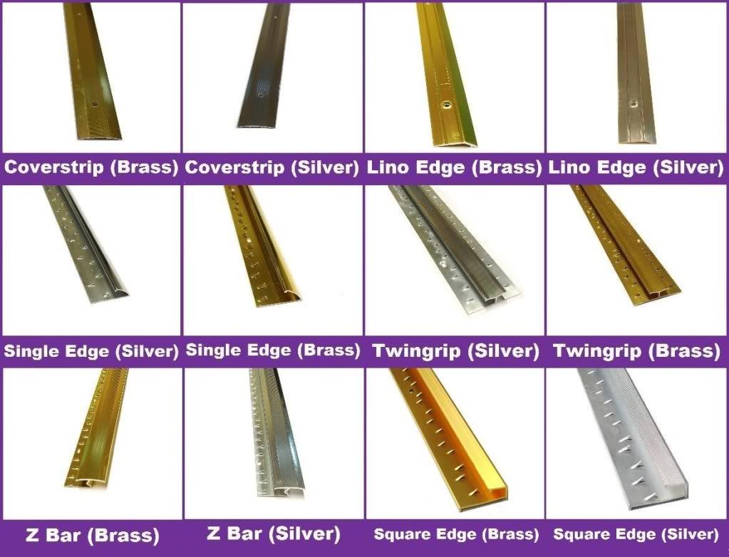 Carpet and Flooring Door Bars Threshold Trims Metal Strips Z Bars