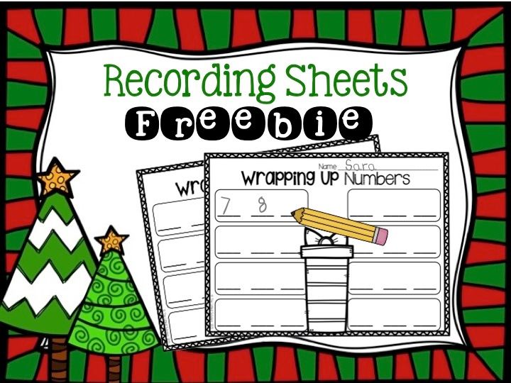 Free recording sheet for a center using scraps of wrapping paper! Easy and so fun! 