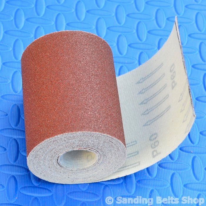 60 GRIT SANDPAPER ROLL 5m HOOK AND LOOP BACKED VELCRO eBay