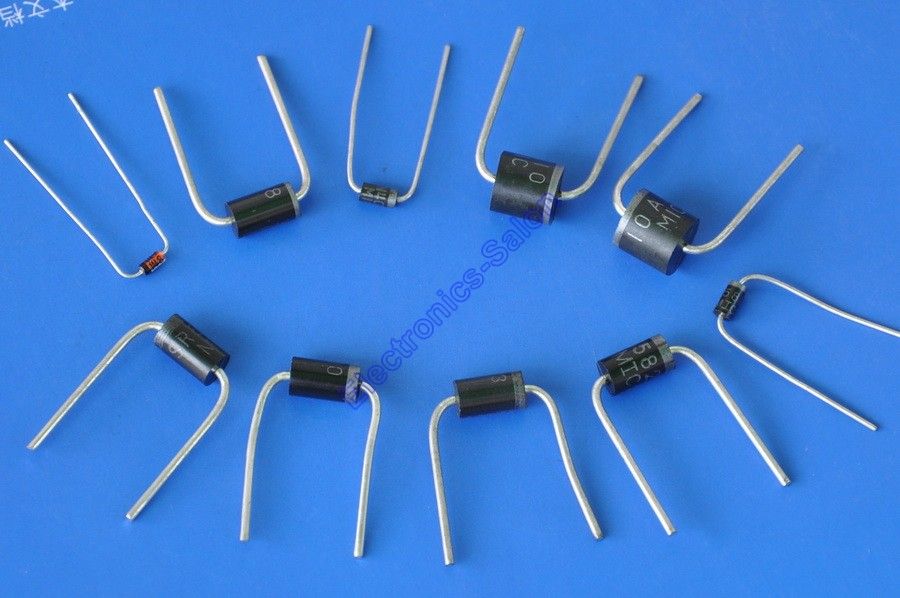 Diodes (Rectifiers) Assortment Kit, 10 Types.