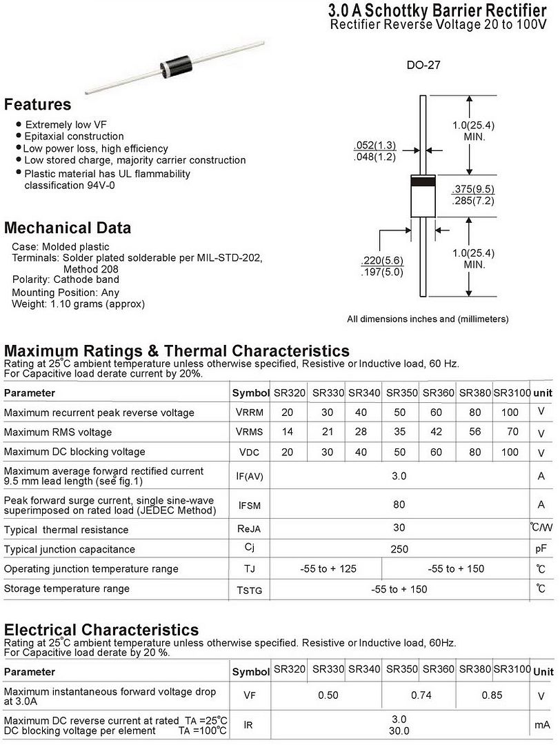 SR360 3A 60V Schottky Rectifier Diode, SB360 ,10 PCS | eBay