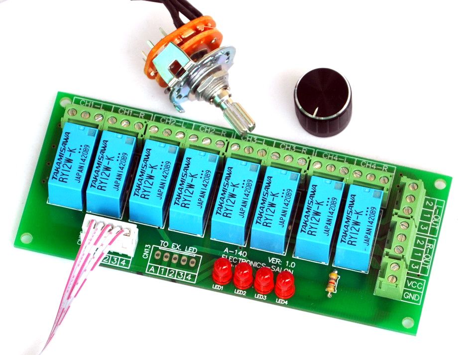 Balanced Four Stereo Audio Signal Input Selector Relay Module. eBay