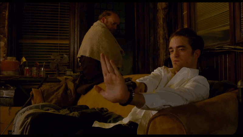 Image result for Robert Pattinson with a gun animated gif