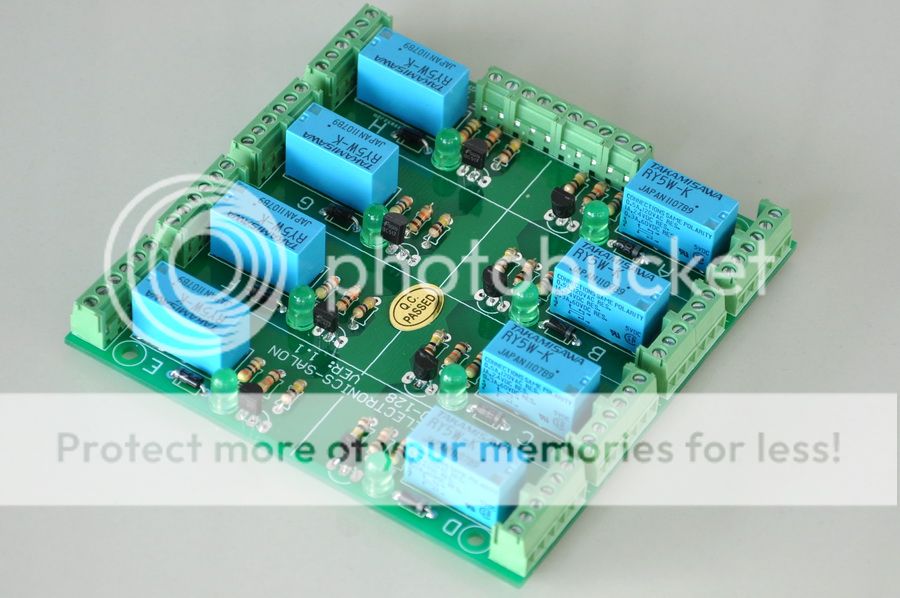 Eight DPDT Signal Relays Module Board, 5V, for 8051 PIC  