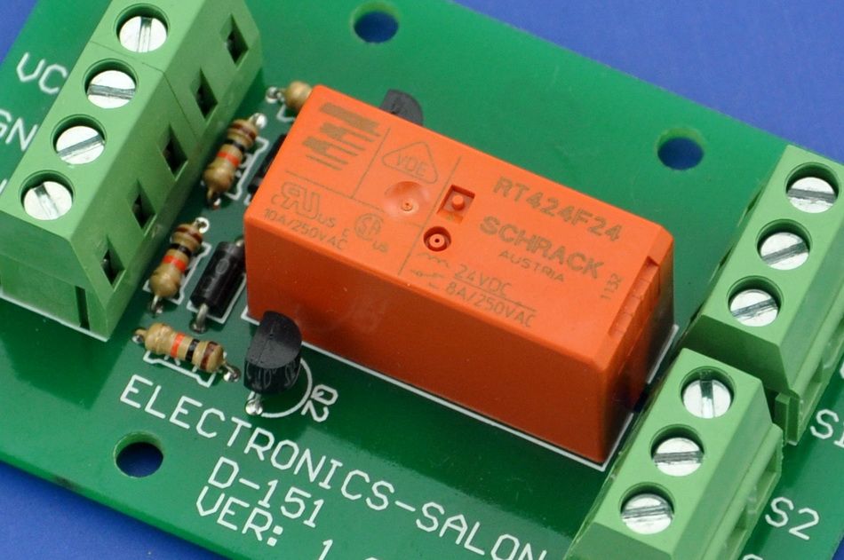 Bistable Latching Dpdt 8 Amp Power Relay Module Dc24v