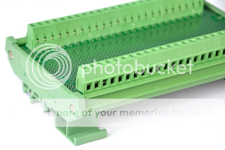 Prototype PCB with DIN Rail Adapter, 137.4 x 72mm, for DIN Rail ...