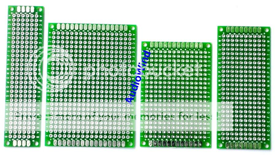 20x Double Side Prototype PCB Board, 5x7 4x6 3x7 2x8CM  