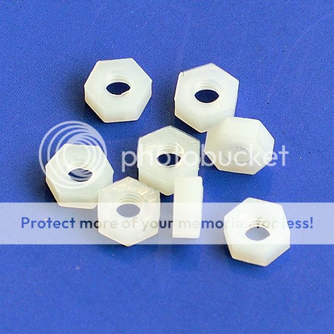 Nylon Hex Spacers/ Screws/ Nuts Assorted Kit, Standoff.  