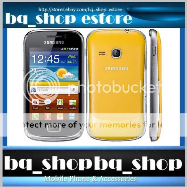 Samsung S6500 Galaxy Mini 2 II Black/Yellow 3G WI FI Android 2.3 Phone 