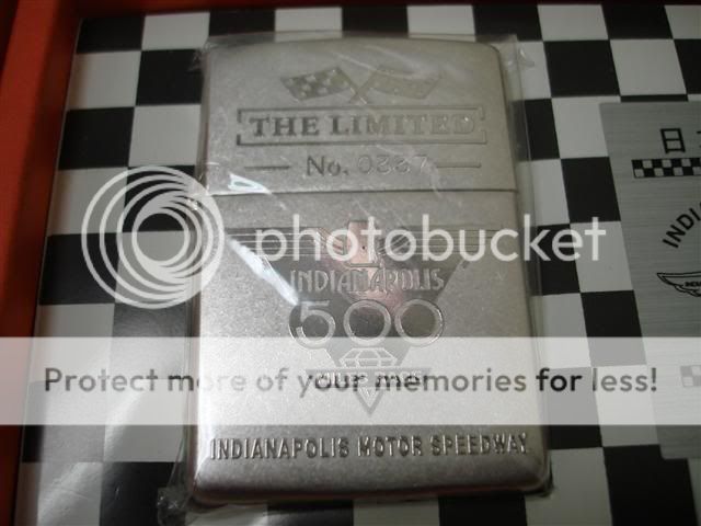 INDY 500 ZIPPO JAPAN COMMEMORATIVE COLLECTION LIMITED EDITION RARE L 