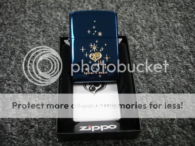   TITANIUM SPIRAL GOLD ETCHED HEART ZIPPO LIMITED JAPAN RARE UNIQUE L@@K