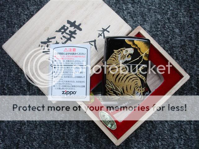 TIGER RAISED MAKIE FULL BODY ZIPPO LIGHTER JAPAN RARE NEW GORGEOUS L 